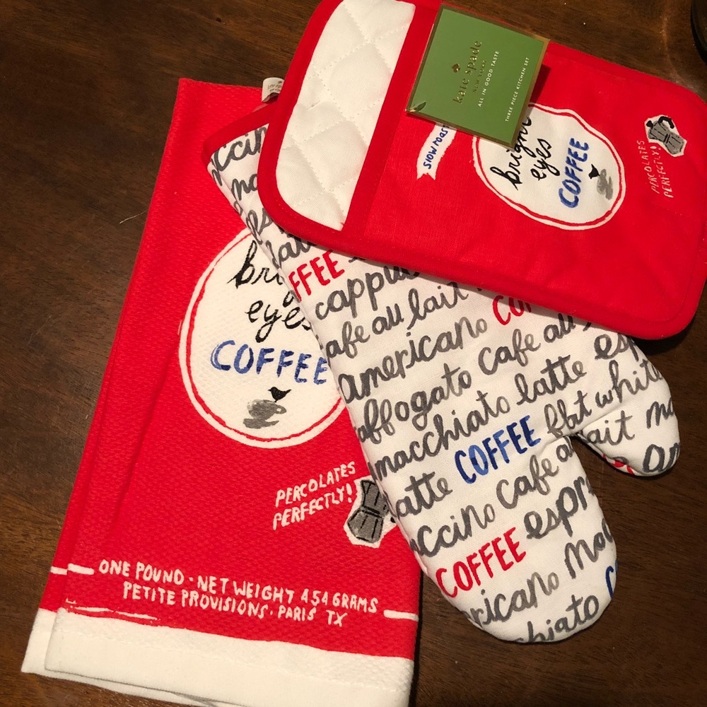 Kate spade dish towel kitchen set
